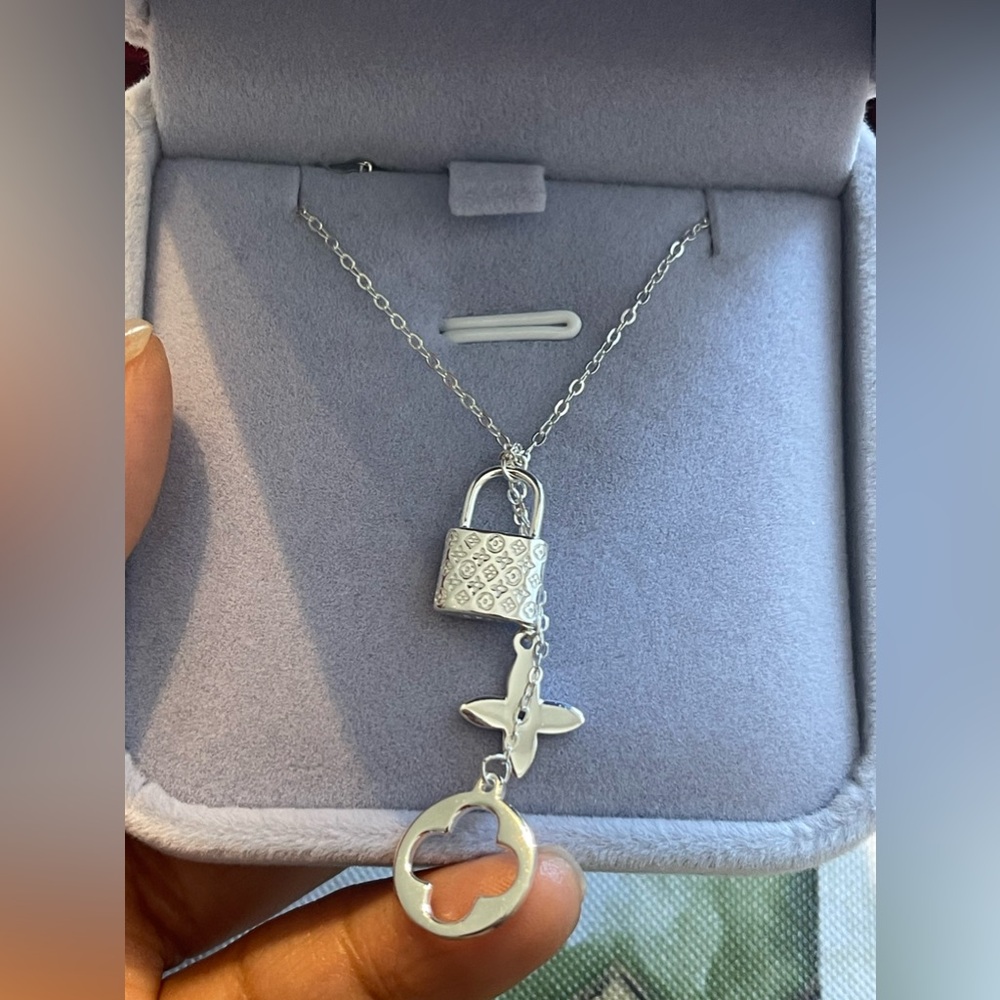 925 Sterling Silver Cross Minimalist Tassel Necklace